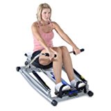 Orbital Rowing Machine w/ Free Motion Arms Indoor Sports Fitness Exercise Cardio Workout Training Home Gym Workout Features Portable Programmable Padded Seat Ball Bearing Roller System Aluminum Frame