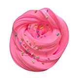 Fubovd Fluffy Floam Slime Mastic Scented Stress Relief No Borax Kids Toy Sludge Toy … (New pink)