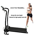 Gomyhom 350W Mini Household Multifunctional Electric Treadmill Running Machine HSM-T02 Training Fitness Sports Equipments Black