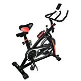 Kingpeony Exercise Bicycle Indoor Bike Cycling Cardio Health Workout Indoor Bike Trainer (black)