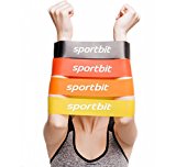 Resistance Bands set of 4 + Bag + Bonus Complete 51 page e-Book for exercise and home workouts