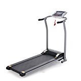 Folding Electric Treadmill Running Training Fitness Machine Equipment for Home Gym (US STOCK) (Silver)