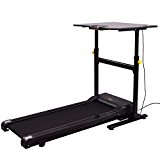 Goplus Electric Treadmill Desk Standing/ Walking Machine W/ Tabletop Height Adjustable Perfect for Office & Home