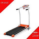 S8400 Electric Treadmill, Foldable Running Exercise Machine for home (Orange)