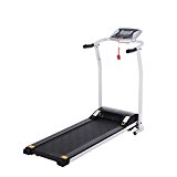 Fanala 1.5HP Easy Assembly Mini Folding Electric Treadmill Motorized Running Machine White (US Stock)