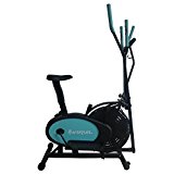 Harvil Elliptical Trainer 2-in-1 Exercise Bike with Fitness Tracker, Pulse Rate Sensors, Tension Adjustment and Textured Pedals