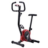 Goplus Upright Bike Exercise Bike Bicycle Exerciser Magnetic Stationary Fitness Cycle Cardio Aerobic Equipment (Black + Red)