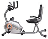 Body Xtreme Fitness Recumbent Bike BXF003 – Home Exercise Equipment, Silver/Orange, Magnetic Tension Recumbent Bike with Workout Goal Setting Computer!