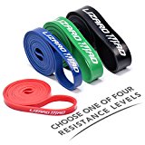 Pull Up Assist Band, LizardMad Natural Latex Mobility Band – Stretch Resistance Band – Powerlifting Bands – Extra Durable and Perfect for Resistance Training – GREEN 40-80LBS