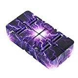 Fubovd Luxury EDC Infinity Cube Mini For Stress Relief Fidget Anti Anxiety Stress Funny (Multi Lightning B)