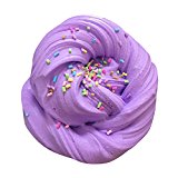 Fubovd Fluffy Floam Slime Mastic Scented Stress Relief No Borax Kids Toy Sludge Toy … (New purple)