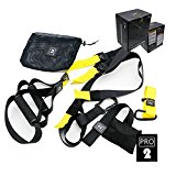 Suspension Trainer Basic Kit Exercise Bands Yoga Fitness Hanging Belt Pulling Rope Home Exerciser Training Equipment Resistance Set (Adjustable)