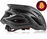 Basecamp Specialized Bike Helmet with Safety Light,Adjustable Sport Cycling Helmet Bicycle Helmets for Road & Mountain Motorcycle for Men & Women,Youth Safety Protection (Black with Big Light)