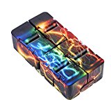 Fubovd Luxury EDC Infinity Cube Mini For Stress Relief Fidget Anti Anxiety Stress Funny (Multi Lightning A)