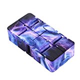 Fubovd Luxury EDC Infinity Cube Mini For Stress Relief Fidget Anti Anxiety Stress Funny (Multi Lightning C)