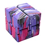 Fubovd Luxury EDC Infinity Cube Mini For Stress Relief Fidget Anti Anxiety Stress Funny (Charm)