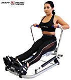 Body Xtreme Fitness ~ Circular Motion 3000 Heavy Duty Rowing Machine, Home Exercise Equipment, Fitness, Lose Weight, Training, Arm workout (Silver/Blue)