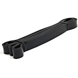 SWEETFUN Stretch Loop Resistance Band Extra Durable for Crossfit Training Heavy Tension 30 to 50 Pounds 41 Inches Black