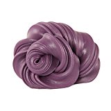 Fubovd Fluffy Floam Slime Mastic Scented Stress Relief No Borax Kids Toy Sludge Toy … (Bright Purple)