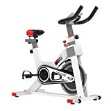 Water-chestnut Exercise Bike Indoor Cycle Bike, Indoor Bike Trainer (White 2)