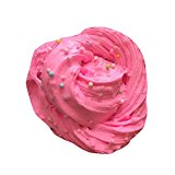 Fubovd Fluffy Floam Slime Mastic Scented Stress Relief No Borax Kids Toy Sludge Toy … (IC pink)