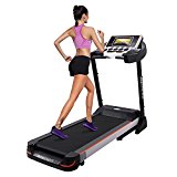 ANCHEER S6200 Folding Electric Treadmill (10.1″ Web-enabled Color Touch Screen)