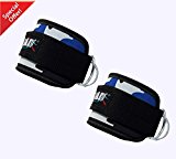 RAD Ankle D-Ring Strap Thigh Pulley Lifting Padded Multi GYM Bandage Ankle New (Camouflage Blue)