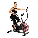Sunny Health & Fitness Air Bike Trainer, Fan Exercise Bike with Unlimited Resistance, Cross Training for Home – SF-B2640