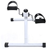 (US Stock)Home Multi-function Adjustable Leg and Arm Pedal Exerciser,Mini Fitness Exercise Equipment Peddler Machine Exercise Bike For Indoor Use