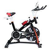 Akonza Indoor Cycle Trainer Fitness Bicycle Stationary Exercise Cycling Health Workout w/ Wheel, Black