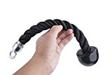 Ueasy Tricep Rope Single Grip Free Heavy Duty Snap Link Workout Grip for Workout, Fitness, Body Building and Gym Equipment