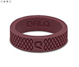 Qalo Women’s Crosshatch Silicone Ring, Desert Rose, Size 8