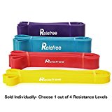 Relefree Pull Up Band Exercise Resistance Bands 4 Stretching Assist Bands Super Versatile Durable for Workouts , Pull-ups, Building Muscle, Arm-ups