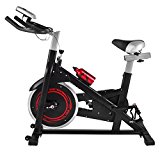 Mophorn Exercise Bike Cadio Health Adjustable Indoor Cycle Bicycle Trainer LED Display Indoor Stationary Bike for Workout Fitness (009)