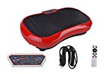 Fitness Vibration Platform Workout Machine Exercise Equipment For Home Vibration Plate Balance Your Weight Workout Equipment Includes, Remote Control & Balance Straps Included (Red)