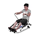 CNMODLE Adjustable Resistance Rowing Machine Rower w/ LCD Monitor, Body Glider Home Rowing Machine for Training Exercise Abdominal Muscle Equipment