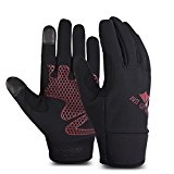 Vbiger Winter Gloves Touch Screen Gloves Outdoor Cycling Gloves For Men And Women (Black 3, M)