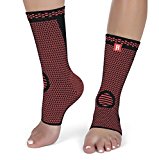 Best Toeless Support Socks For Leg And Foot Support Ideal Compression For Ankle Provides Superior Ankle Support Recommended For Achilles Tendon Support Heel Spur Ankle Sprain Recovery (Pair) Red L