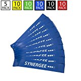 Synergee 10 Pack Mini Band Resistance Loop Exercise Bands Blue Heavy Resistance