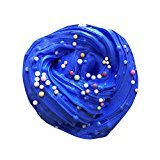 Fubovd Fluffy Floam Slime Mastic Scented Stress Relief No Borax Kids Toy Sludge Toy … (IC blue)