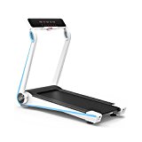 IUBU Fitness Folding Treadmill Touch Screen App Control Free Installation Motorized Running Machine