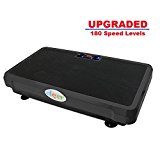 Clevr Upgraded Superthin Black Crazy Fit Full Body Vibration Platform Massage Machine Fitness