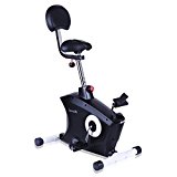 SereneLife Exercise Bike – Stationary Bicycle Pedal Cycling Trainer Fitness Machine Equipment for Under Desk Workout, Weight Loss, Fitness & Health at Home & Office(SLXB8)