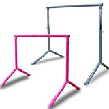 SISYAMA Ballet Booty Barre Workout Portable Freestanding Adjustable Stretch Dance Bar Pink