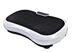 Fitness Vibration Platform,Whole Full Body Shape Exercise Machine,Vibration Plate ,Fit Massage Workout Trainer with Two Bands &Remote,Max User Weight 330lbs W/Remote Control (White)