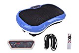 Fitness Vibration Platform Workout Machine Exercise Equipment For Home Vibration Plate Balance Your Weight Workout Equipment Includes, Remote Control & Balance Straps Included (Blue+White)