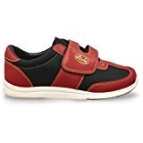 Linds Unisex Hawk Rental Bowling Shoes Red/Black- Hook and Loop (MENS 6/LADIES 7)