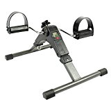 Portable Pedal Exerciser by Vive – Best Arm & Leg Exercise Peddler Machine – Low Impact Desk Cycle – Fitness Equipment for Seniors and Elderly – Folding Exercise Bike (Silver)
