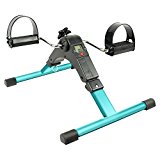 Portable Pedal Exerciser by Vive – Best Arm & Leg Exercise Peddler Machine – Low Impact Desk Cycle – Fitness Equipment for Seniors and Elderly – Folding Exercise Bike (Teal)