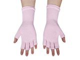 Gravity Threads Unisex Warm Half Finger Stretchy Knit Gloves, Orchid Pink